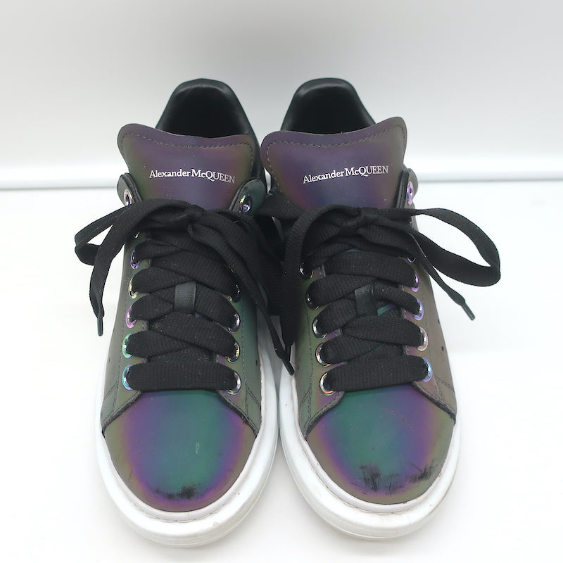 Alexander McQueen Iridescent Oversized Sneakers Purple/Black Size 35.5 –  Celebrity Owned
